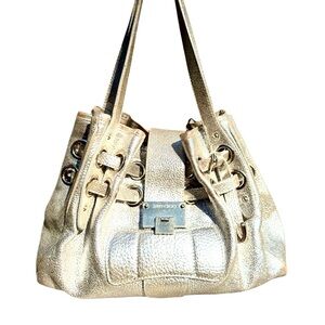 GUC! Jimmy Choo Luxury Metallic Gold Shoulder Bag